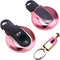 Royalfox(TM) Luxury 3 4 Buttons Soft TPU Smart Remote Key Fob case Cover for BMW Mini Cooper F54 F55 F56 F57 F60,with Keychain (Pink)...