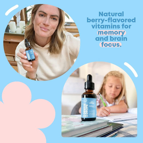 JoySpring Kids B Complex Vitamins | Vitamin B Complex Liquid Drops Aid in Attention & Focus | Nootropics Brain Support Supplement | with Elderberr...