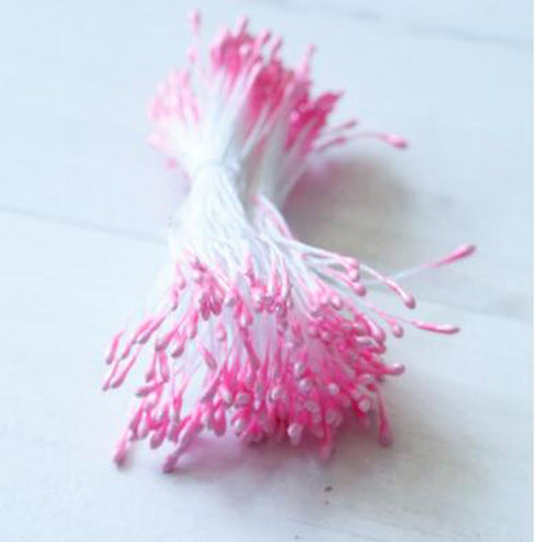 SK Flower Stamens 2 Bundles of 160-180 Stems Pearl Stamens for Scrapbooking Pistil Cake Decoration Craft DIY, 2.17-Inch, Yellow...