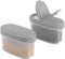 SIGNORA WARE Spice Jars with Lids - 4 oz Refillable Empty Airtight Spice/Seasoning Containers Set -2 in 1 Pour/Sift Shaker Lids Clear Plastic Spic...