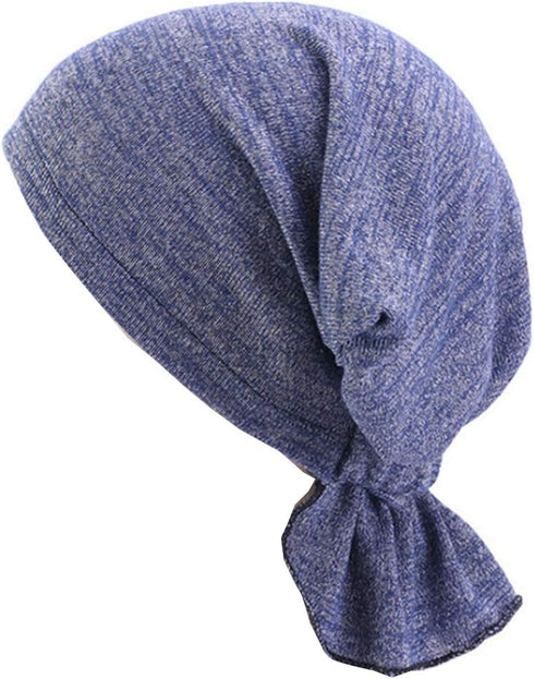 3 Colors Chemo Cancer Head Scarf Hat Cap Ethnic Cloth Print Turban Headwear Women Women's Ruffle Beanie Scarf...