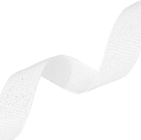 Morex Ribbon Dazzle Glitter Grosgrain Ribbon, 5/8-Inch by 20-Yard, White (99003/20-029)...