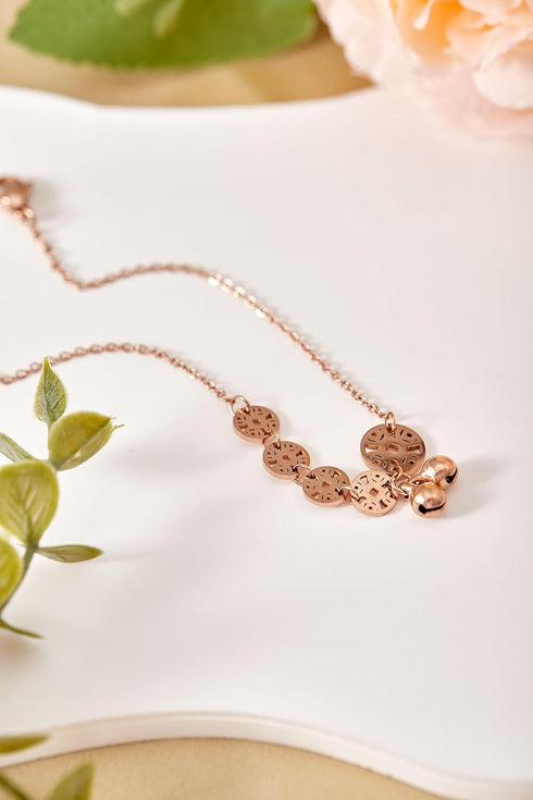 Rose gold coin type Anklet , Summer Anklet...