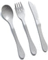 KNORK Eco 24 Piece (Fork, Knife, Spoon) Plant Based CutleryBamboo Reusable Flatware Set, Gray...