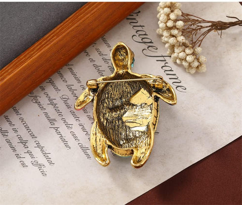 Colorful Sea Turtle Brooches For Women Men Fashion Rhinestone Animal Enamel Brooch Pin Jewelry Gift Accessories for Backpacks Set Badges Clothing ...