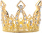 JANOU Mini Crown Tiara Cake Topper Crystal Children Hair Ornaments for Wedding Birthday Baby Shower Party Cake Decoration (Gold)...