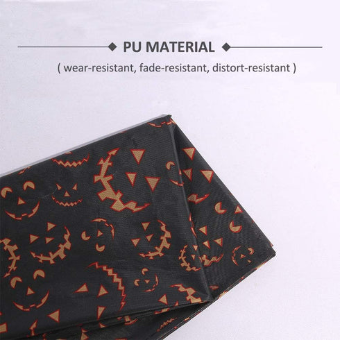 Halloween Tablecloth, 2PCS 54x108 Inch Disposable Table Cover, Rectangle Plastic Halloween Table Cloth for Hunted House Table Decoration, Black...
