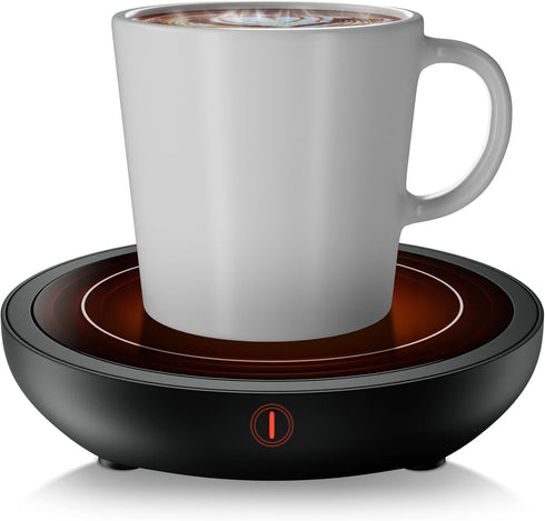 Electric Coffee Cup Warmer for Desk, Smart Coffee Mug Heater Warmer for Home Office, Warming Plate for Tea, Milk & Candle (No Cup, Black) – ENIGMA...