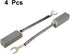uxcell 4Pcs Carbon Brushes,32mmx10mmx10mm Graphite for Electric Motor,Power Tool,Replacement Parts...