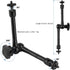 Magnetic Camera Mount for GoPro Hero/Insta 360 / DJI OSMO/AKASO Action Camera,3.46 inch Diam Magnetic Rubber Coating Base,10 inch Length Adjustabl...