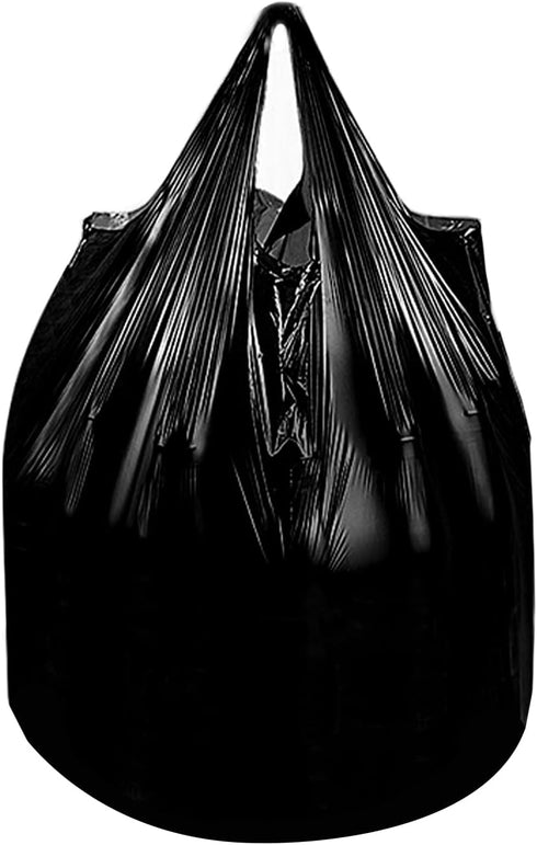 4 Gallon Trash Bag with Handles, Pack of 80, Unscented Garbage Bags, Size 45 * 55cm, 4.15g/pcs, 1Mil Thickness, Unscented, Black...