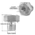 Oil Pressure Sensor Adapter M16-1.5 Adapter to 1/8 NPT for LS Engine Swap LS1 LSX LS3 and for All LS Series Engines 5.3L 6.0L 6.2L...