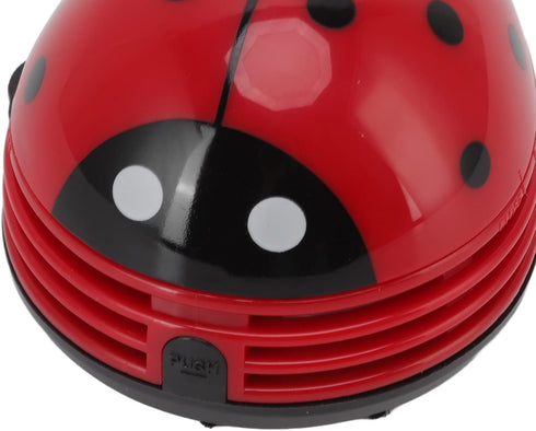 Mini Desktop Vacuum Cleaner Cartoon Ladybug Sweeper Handheld Vacuum Paper Portable Ladybird Shape for Cute Red Red Ladybird Handheld Vacuums...