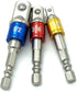 (3Pcs) Power Hand Tools Sockets Adapter sets, Hex Square Nuts Driver Drill Impact Socket Extension Bit Adapter Socket Wrench Adapter Set 1/4" 3/8"...