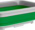 Collapsible Ice Bucket - 7.27-Liter Portable Outdoor Multi-Use Basin, Dish Tub, and Storage Basket for Camping and Tailgating by Wakeman (Green)...