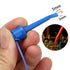 Sumnacon 10 Pcs Multimeter Electrical Test Dual Lead Test Hook Clips - 5 Colors Silicone Flexible Test Cables for Electronic, Component, Testing C...