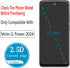 (2 Pack) Screen Protector Designed for Motorola Moto G Power 5G (2024) Tempered Glass, Anti Scratch, Bubble Free, Case Friendly......