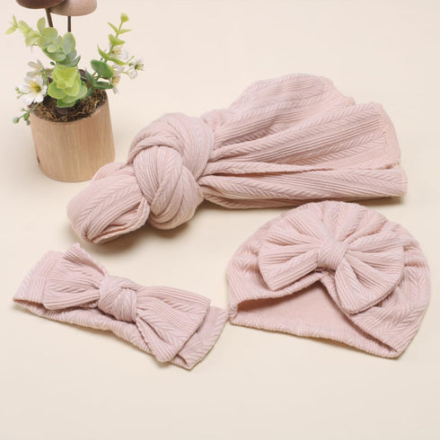 Baby Swaddle Blanket Newborn Swaddle Wrap Receiving Blankets Newborn Photography Wrap Props with Hat and Bow Headband Baby Stretch Knitted Wrap fo...