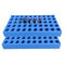 (2 Packs) Vial rack, 2ml HPLC sample bottles rack single blue holds 50 standard 12 mm 2 mL vials, stackable Tube Rack...