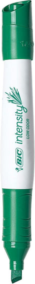 BIC Intensity Bold Dry Erase Marker, Tank Style, Chisel Tip, Green, 12 Pack...