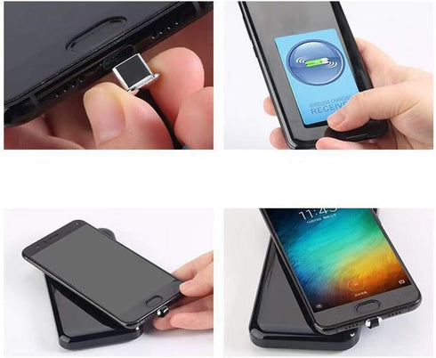 Wireless Charging Receiver Adapter with Fast Smart Microchip Technology for Samsung LG Huawei Sony Motorola Xiaomi Alcatel All Android Device USB ...