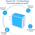 iPhone 13 Charger Block Fast Charging 4.8A Multi Port USB Charger Wall Plug Power Adapter Charging Box Cube Brick for iPhone 15/14/13/12/11 Pro Ma...