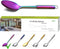Berglander Solid Spoon, Stainless Steel Rainbow Solid Cooking Spoon With Titanium Plating, Colorful Solid Serving Spoon, Kitchen Spoons, Spoon for...