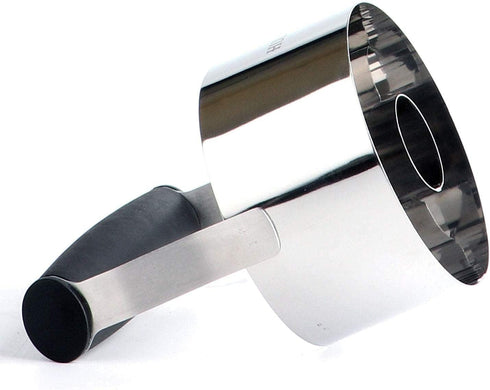 HULISEN Donut Cutter, 3.5 inch Stainless Steel Doughnut Cutter with Soft Grip Handle, and Small Biscuit Cutter, Professional Baking Dough Tools, G...