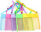COTDINFORCA 5-PCS Colorful Mesh Beach Bags Sand Away Portable Foldable Sea Shell Bag with Adjustable Carrying Straps/Toy Storage Bag [Yellow, Rose...