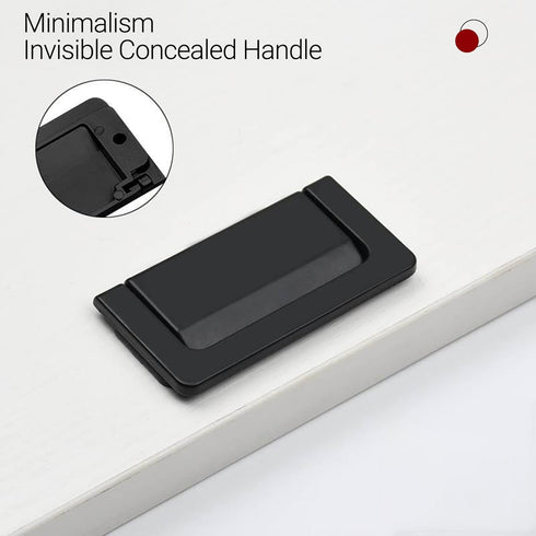 Common Metal pulls 3PCS Drawer Handle Pull,Hidden Furniture Handle,Cabinet Door Pull Ring Handles 2.9" with Screws for Kitchen, Living Room...