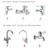 AKOAK 2 Pcs/Pack Safe Baby Faucet Extenders Natural Leaves Design Faucet Handle Extensions Sink Handle Extenders for Babies,Toddlers,Kids and Chil...