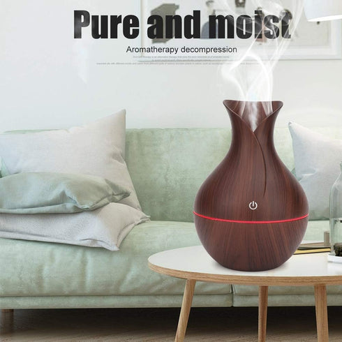 Humidifiers High Capacity Cool Mist Humidifier,for Bedroom,Babyroom, Living Room, Humidifiers (Dark Wooden Grain)...
