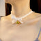Retro Bell Choker Collar Necklace Lolita Bowknot Lace Necklace Gothic Sexy Women Neck Chain Cosplay Neck Accessories for Women and Girls...