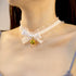 Retro Bell Choker Collar Necklace Lolita Bowknot Lace Necklace Gothic Sexy Women Neck Chain Cosplay Neck Accessories for Women and Girls...