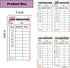 100Pcs Cash Breakdown Teller Stickers 2X4inch Cash Tracker Memo Labels Bank Cash Bill System Accessory Stickers for Cash Budget Planner Envelopes ...