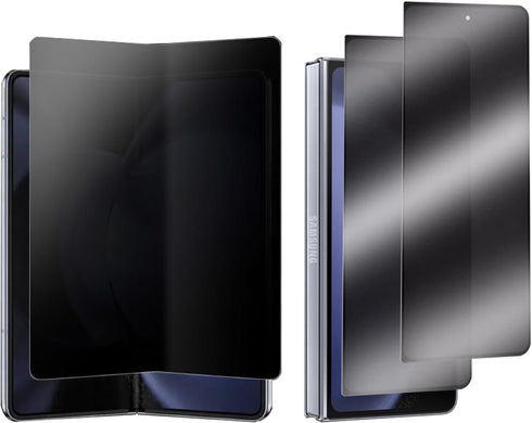 2+1 Pack Privacy Screen Protector for Samsung Galaxy Z Fold 5 5G 2023,Anti-Peep Anti-spy 2PCS Outside Tempered Glass+1PCS Inside Privacy Soft Film...