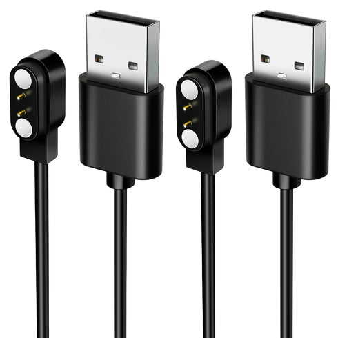 2-Pack Magnetic Charging Cables LMC284: Fast & Safe Charging for Open-Ear Bluetooth Headphones. USB Charger Cord for Bone Conduction Wireless Earp...