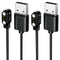 2-Pack Magnetic Charging Cables LMC284: Fast & Safe Charging for Open-Ear Bluetooth Headphones. USB Charger Cord for Bone Conduction Wireless Earp...