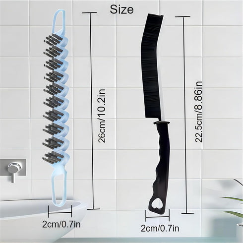 Crevice Cleaning Brush Hard Bristle Grout Brush Scrub Brush Toilet Brush Cleaning Tools Cleaning Supplies for Household Use Bathroom Kitchen 3 Pcs...