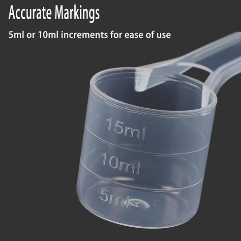 DOTINGHUX® 11-Piece Nesting Measuring Spoons Set, Stackable Clear Plastic Scoops for Pet Food, Coffee, Protein, Spices, Other Dry Goods and Liquid...