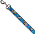 Buckle-Down Pet Leash - Kawaii Thor Poses/Hammer Monogram Blues - 4 Feet Long - 1/2" Wide...