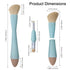 Multi-Tasker 4-in-1 Makeup Brush -Applicator Tool - Vegan & Travel-Friendly All-in-One Beauty Tool for On-the-Go Glam...