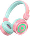 Link Dream Kids Bluetooth Headphones with Microphone for School On-Ear Headphone Toddler Children Wireless Headphone Headset with LED Lights Compa...