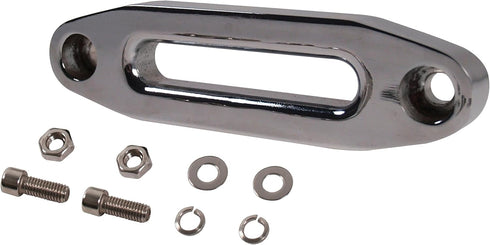 Extreme Max 5600.3096 MAGNA Polished Aluminum Universal ATV / UTV Hawse Fairlead for Synthetic Rope, SILVER...
