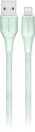 Insignia - 10' Lightning to USB Charge-and-Sync Cable - Green...
