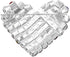 Rosemarie & Jubalee Women's USA Patriotic American Flag Crystal Rhinestone Heart Brooch Lapel Pin, 1.5"...