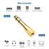 Cable Matters 2-Pack 1/4 to 1/8 Headphone Adapter, 6.35mm to 3.5mm Adapter Male to Female, Gold Plated Stereo Headphone 3.5mm to 1/4 Adapter...