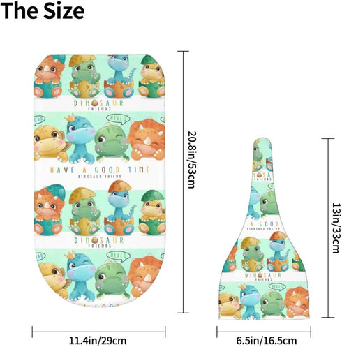 Cartoon Dinosaur Friends Baby Stuff Newborn Swaddle and Hat Set Stretchy Soft Cute Dino Baby Receiving Blanket Gifts for Infant Baby Boy Girl...