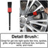Car Wheel Rim Tire Brush Set, Car Detailing Wash Kit, Long Soft Wheel Brush, Car Detail Brushes Accessories for Automotive Cleaning Wheels, Interi...
