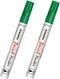 Green Paint Pens Permanent Markers - 2 Pack Paint Markers for Metal, Rubber,Wood, Rocks, Canvas, Plastic, Dark Surface, Craft Art Supplies, Medium...